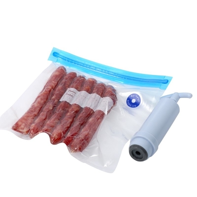 QS Пластиковые пакеты Sous Vide для хранения BPA Free Сумки с застежкой-молнией